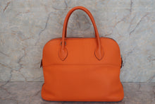 Load image into Gallery viewer, HERMES BOLIDE 35 Clemence leather Orange □G Engraving Shoulder bag 600090038
