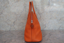 将图片加载到图库查看器，HERMES BOLIDE 35 Clemence leather Orange □G刻印Shoulder bag 600090038
