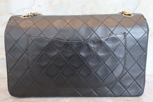 CHANEL/シャネル マトラッセＷフラップチェーンショルダーバッグ ラムスキン ブラック/ゴールド金具 ショルダーバッグ 700090029