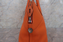 将图片加载到图库查看器，HERMES BOLIDE 35 Clemence leather Orange □G刻印Shoulder bag 600090038
