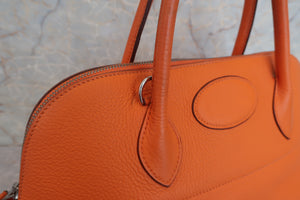 HERMES BOLIDE 35 Clemence leather Orange □G刻印Shoulder bag 600090038