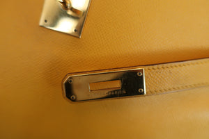 HERMES KELLY 32 Graine Couchevel leather Jaune 〇X刻印 Shoulder bag 500050082