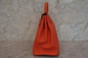 HERMES KELLY 32 Togo leather Orange □M刻印 Shoulder bag 600100011