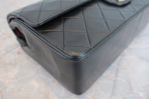 CHANEL/シャネル マトラッセＷフラップチェーンショルダーバッグ ラムスキン ブラック/ゴールド金具 ショルダーバッグ 700090029