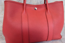將圖片載入圖庫檢視器 HERMES／エルメス ガーデンパーティPM ネゴンダ ルージュ □R刻印 トートバッグ 700080177
