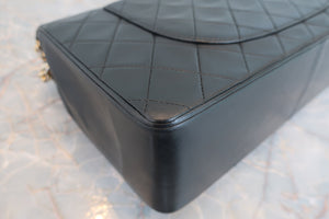 CHANEL/シャネル マトラッセＷフラップチェーンショルダーバッグ ラムスキン ブラック/ゴールド金具 ショルダーバッグ 700090029