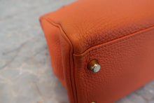 将图片加载到图库查看器，HERMES KELLY 32 Togo leather Orange □M刻印 Shoulder bag 600100011
