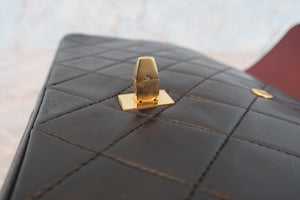 CHANEL/シャネル マトラッセＷフラップチェーンショルダーバッグ ラムスキン ブラック/ゴールド金具 ショルダーバッグ 700090029