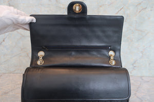 CHANEL/シャネル マトラッセＷフラップチェーンショルダーバッグ ラムスキン ブラック/ゴールド金具 ショルダーバッグ 700090029
