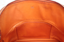 Load image into Gallery viewer, HERMES BOLIDE 35 Clemence leather Orange □G Engraving Shoulder bag 600090038
