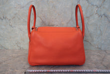 Load image into Gallery viewer, HERMES LINDY 26 Clemence leather Orange poppy C Engraving Shoulder bag 800090076
