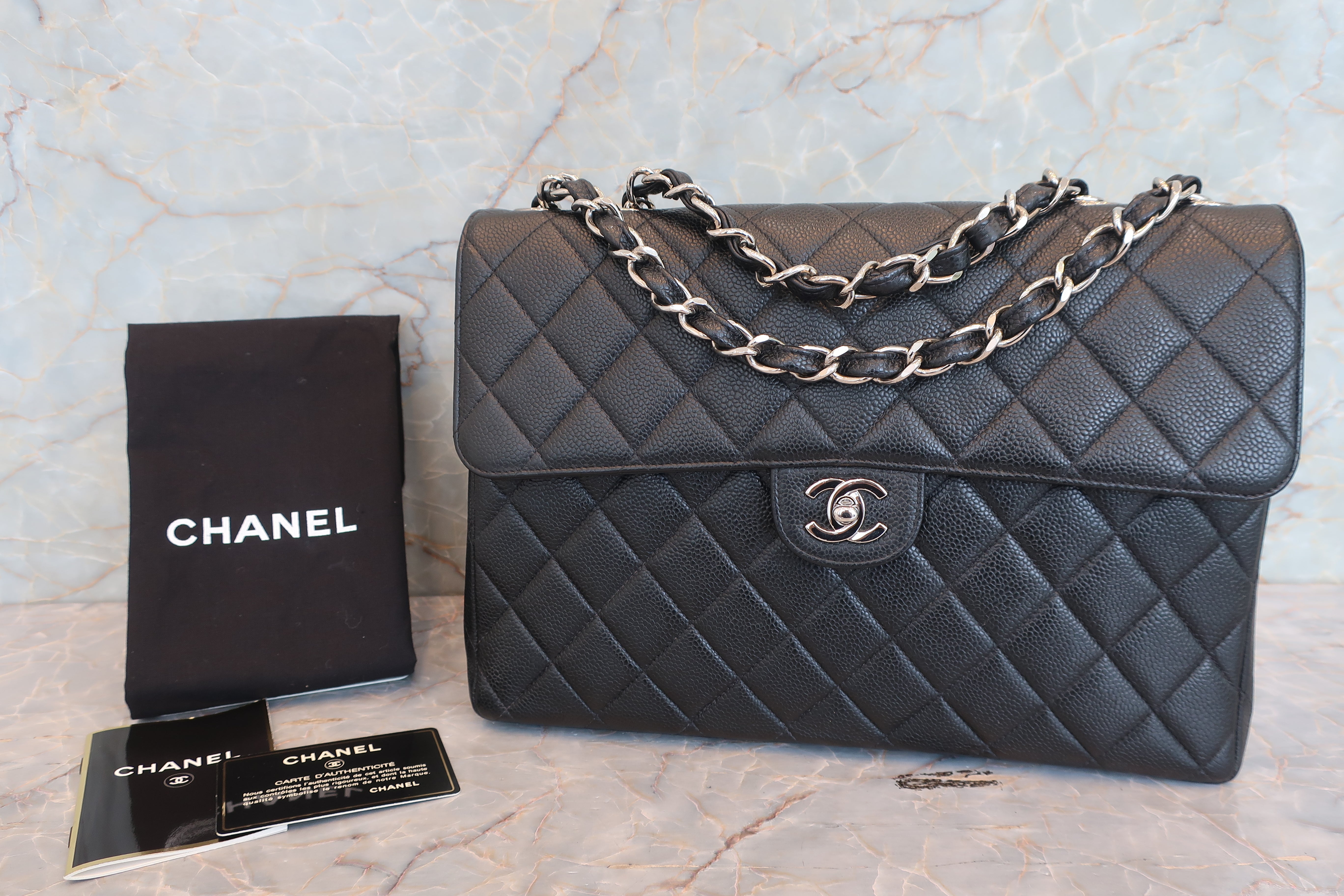 CHANEL/シャネル 中マトラッセシングルフラップチェーン