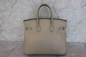 HERMES BIRKIN 25 Swift leather Sauge Hand bag 600090036