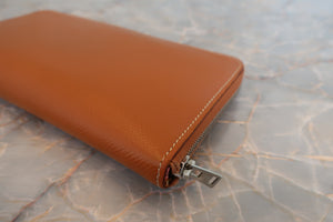 HERMES／エルメス アザップロング シルクイン ヴォーエプソン/シルク ゴールド T刻印 財布 700060154