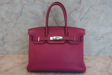 将图片加载到图库查看器，HERMES BIRKIN 30 Clemence leather Tosca □O刻印 Hand bag 600100050
