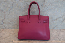 将图片加载到图库查看器，HERMES BIRKIN 30 Clemence leather Tosca □O刻印 Hand bag 600100050
