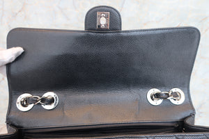 CHANEL/シャネル 中マトラッセシングルフラップチェーンショルダーバッグ キャビアスキン ブラック/シルバー金具 ショルダーバッグ 700090016