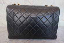 將圖片載入圖庫檢視器 CHANEL/シャネル 中マトラッセシングルフラップチェーンショルダーバッグ ラムスキン ブラック/ゴールド金具 ショルダーバッグ 800010188

