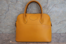 将图片加载到图库查看器，HERMES BOLIDE 35  Graine Couchevel leather Jaune 〇S刻印 Shoulder bag 600070195
