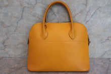 将图片加载到图库查看器，HERMES BOLIDE 35  Graine Couchevel leather Jaune 〇S刻印 Shoulder bag 600070195
