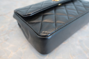 CHANEL/シャネル ミニマトラッセチェーンショルダーバッグ ラムスキン ブラック/ゴールド金具 ショルダーバッグ 700080224