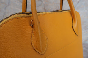 HERMES BOLIDE 35  Graine Couchevel leather Jaune 〇S刻印 Shoulder bag 600070195