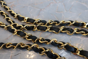 CHANEL/シャネル ミニマトラッセチェーンショルダーバッグ ラムスキン ブラック/ゴールド金具 ショルダーバッグ 700080224