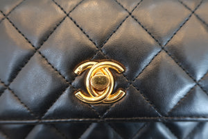 CHANEL/シャネル ミニマトラッセチェーンショルダーバッグ ラムスキン ブラック/ゴールド金具 ショルダーバッグ 700080224