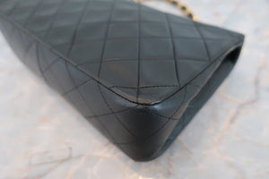 CHANEL Matelasse single flap chain shoulder bag Lambskin Black/Gold hadware Shoulder bag 600050061