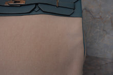 画像をギャラリービューアに読み込む, HERMES／エルメス バーキン40 トワルアッシュ/トリヨンクレマンス ベージュ/シエル □M刻印 ハンドバッグ  800010168
