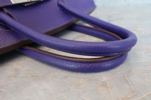 HERMES／エルメス バーキン30 トリヨンクレマンス アイリス □N刻印 ハンドバッグ 700040215