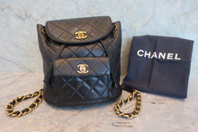 画像をギャラリービューアに読み込む, CHANEL/シャネル マトラッセチェーンリュック ラムスキン ブラック/ゴールド金具 リュック 800070170
