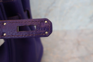 HERMES／エルメス バーキン30 トリヨンクレマンス アイリス □N刻印 ハンドバッグ 700040215
