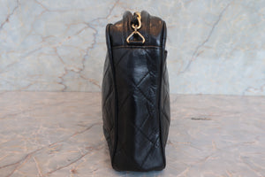 CHANEL/シャネル マトラッセフリンジチェーンショルダーバッグ ラムスキン ブラック/ゴールド金具 ショルダーバッグ 700080217