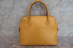 HERMES／BOLIDE 31 Graine Couchevel leather Jaune □F刻印 Shoulder bag 600070188