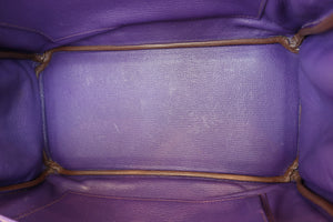 HERMES／エルメス バーキン30 トリヨンクレマンス アイリス □N刻印 ハンドバッグ 700040215