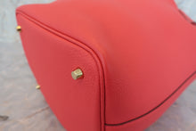將圖片載入圖庫檢視器 HERMES／エルメス ピコタンロックＭＭ トリヨンクレマンス ローズテキサス Z刻印 ハンドバッグ 700060243
