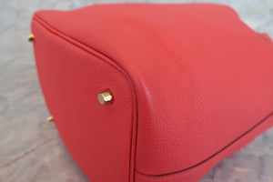 HERMES／エルメス ピコタンロックＭＭ トリヨンクレマンス ローズテキサス Z刻印 ハンドバッグ 700060243