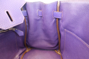 HERMES／エルメス バーキン30 トリヨンクレマンス アイリス □N刻印 ハンドバッグ 700040215