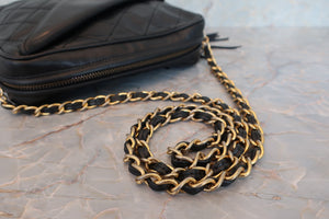 CHANEL/香奈儿 CF 流苏 链条 肩背包 羊皮 Black/Gold hadware(黑色/金色金属) 肩背包 700070252