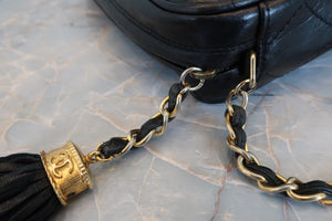 CHANEL/シャネル マトラッセフリンジチェーンショルダーバッグ ラムスキン ブラック/ゴールド金具 ショルダーバッグ 700080217