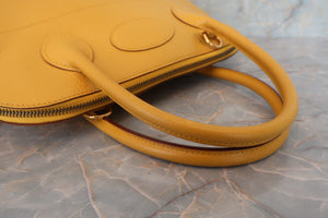 HERMES／BOLIDE 31 Graine Couchevel leather Jaune □F刻印 Shoulder bag 600070188