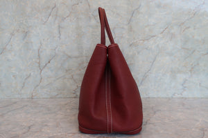 HERMES／エルメス ガーデンパーティPM ネゴンダ ルージュアッシュ □O刻印 トートバッグ 700100057