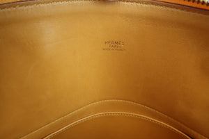 HERMES／BOLIDE 31 Graine Couchevel leather Jaune □F Engraving Shoulder bag 600070188