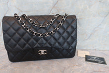 画像をギャラリービューアに読み込む, CHANEL/シャネル 中マトラッセシングルフラップチェーンショルダーバッグ ラムスキン ブラック/シルバー金具 ショルダーバッグ 700090027
