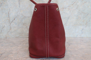 HERMES／エルメス ガーデンパーティPM ネゴンダ ルージュアッシュ □O刻印 トートバッグ 700100057