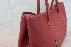 HERMES／エルメス ガーデンパーティPM ネゴンダ ルージュアッシュ □O刻印 トートバッグ 700100057