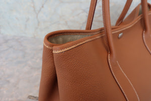 HERMES／エルメス ガーデンパーティPM ネゴンダ ゴールド □L刻印 トートバッグ 700060165