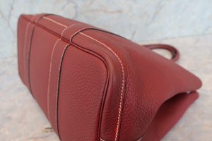HERMES／エルメス ガーデンパーティPM ネゴンダ ルージュアッシュ □O刻印 トートバッグ 700100057