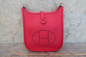 HERMES EVELYNE TPM Clemence leather Rose extreme C刻印 Shoulder bag 600090068